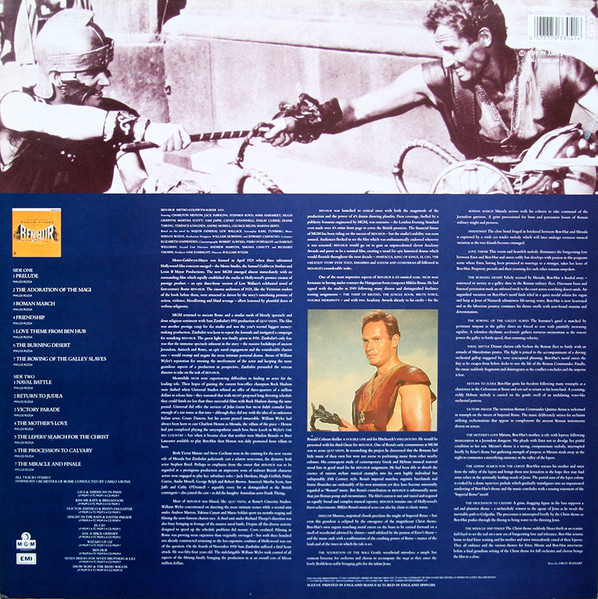 Miklós Rózsa - Ben-Hur (Music From The Metro-Goldwyn-Mayer Production) | MGM Records (LPMGM 8) - 2