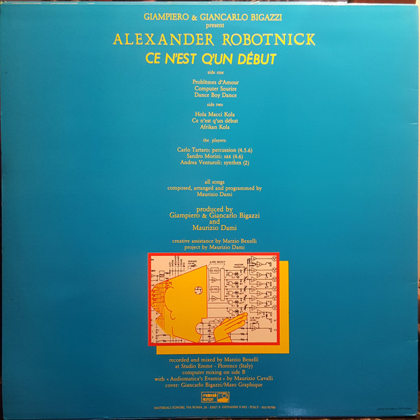 Alexander Robotnick - Ce N'est Q'un Début | Materiali Sonori (MASO 33029) - 2 Alexander Robotnick - Ce N'est Q'un Début | Materiali Sonori (MASO 33029) - 2