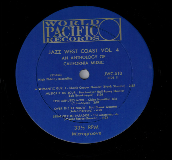 Various - Jazz West Coast Vol. 4 (An Anthology Of California Music) | World Pacific Records (JWC-510) - 4 Various - Jazz West Coast Vol. 4 (An Anthology Of California Music) | World Pacific Records (JWC-510) - 4