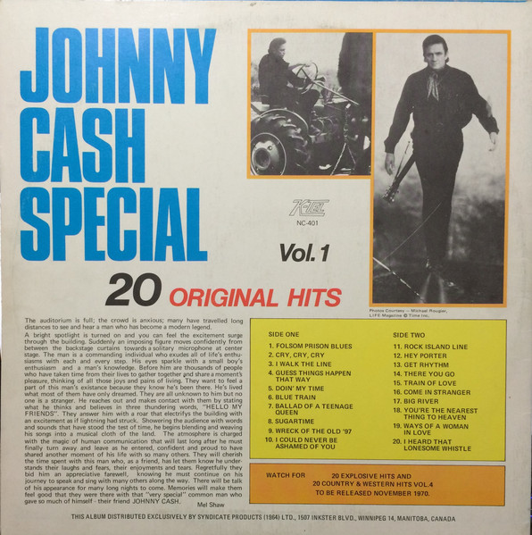 Johnny Cash - Special 20 Original Hits Volume 1 | K-Tel (NC-401) - 2 Johnny Cash - Special 20 Original Hits Volume 1 | K-Tel (NC-401) - 2