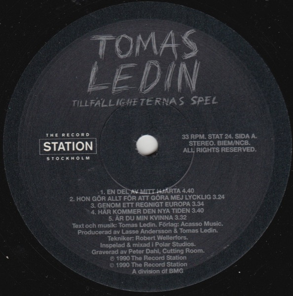 Tomas Ledin - Tillfälligheternas Spel | The Record Station (STAT 24) - 3