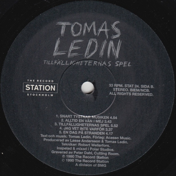 Tomas Ledin - Tillfälligheternas Spel | The Record Station (STAT 24) - 4
