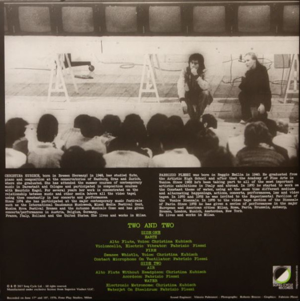 Christina Kubisch , Fabrizio Plessi - Two And Two | Song Cycle Records (CY 988) - 2