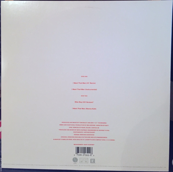 Deborah Harry - I Want That Man | Sire (9 21322-0) - 4 Deborah Harry - I Want That Man | Sire (9 21322-0) - 4