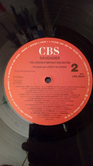 London Symphony Orchestra Dirigida Por José Calvário - Saudades | CBS (26554) - 4