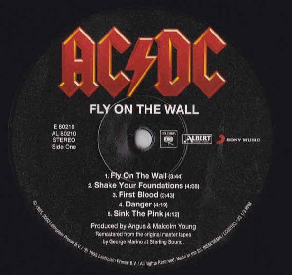 AC/DC - Fly On The Wall | Columbia (E 80210) - 2