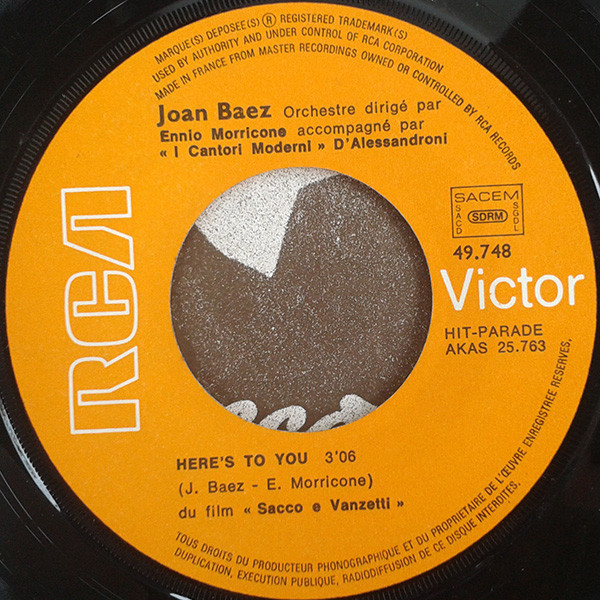 Joan Baez , Ennio Morricone - Sacco Et Vanzetti | RCA Victor (49.748) - 4