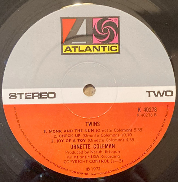 Ornette Coleman - Twins | Atlantic (K 40278) - 4