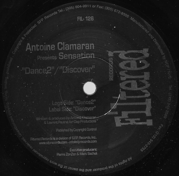 Antoine Clamaran - Sensation | Filtered Records (FIL-126) - 2