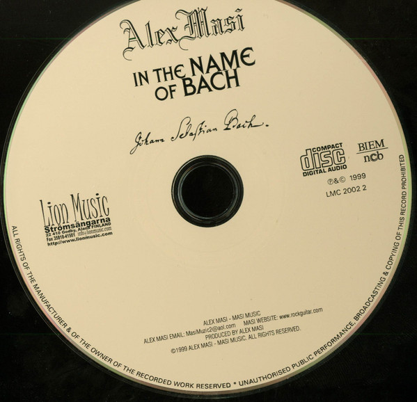 Alex Masi - In The Name Of Bach | Lion Music (LMC 2002 2) - 3 Alex Masi - In The Name Of Bach | Lion Music (LMC 2002 2) - 3