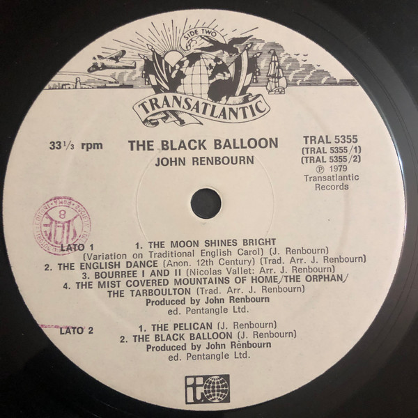 John Renbourn - The Black Balloon | Transatlantic Records (TRAL 5355) - 4 John Renbourn - The Black Balloon | Transatlantic Records (TRAL 5355) - 4