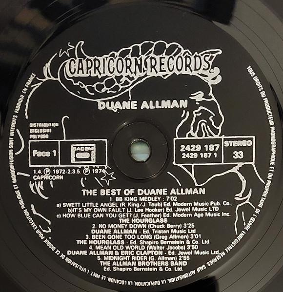 Duane Allman - The Best Of Duane Allman | Capricorn Records (2429 187) - 4 Duane Allman - The Best Of Duane Allman | Capricorn Records (2429 187) - 4