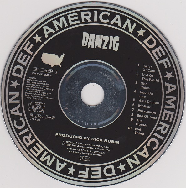 Danzig - Danzig | Def American Recordings (828 124-2) - 2
