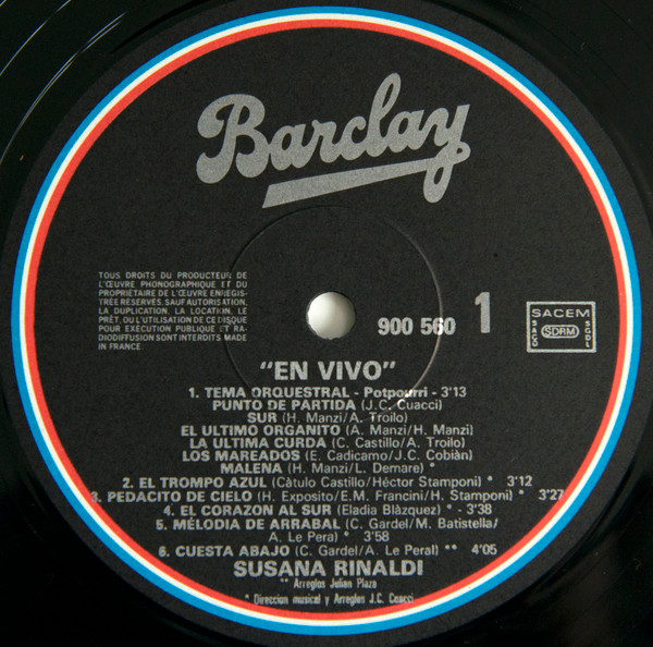 Susana Rinaldi - En Vivo | Barclay (900.560) - 3