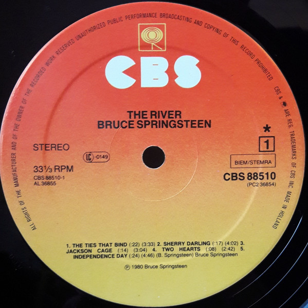 Bruce Springsteen - The River | CBS (CBS 88510) - 3