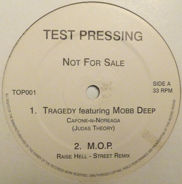 Tragedy Khadafi / M.O.P. - The Judas Theory / Raise Hell | Not On Label (Tragedy Khadafi) (TOP001) - main