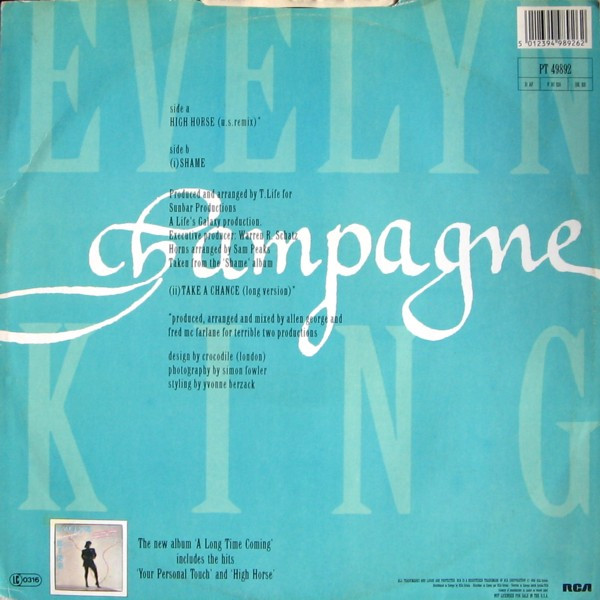 Evelyn King - High Horse (U.S. Remix) | RCA (PT 49892) - 2 Evelyn King - High Horse (U.S. Remix) | RCA (PT 49892) - 2