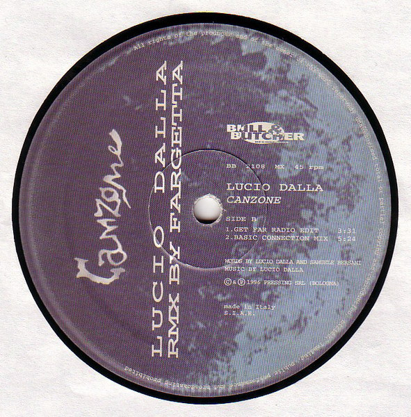 Lucio Dalla - Canzone (Remix) | Bull & Butcher Recordings (BB 2108 MX) - 3 Lucio Dalla - Canzone (Remix) | Bull & Butcher Recordings (BB 2108 MX) - 3