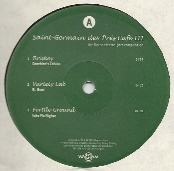 Various - Saint-Germain-Des-Prés Café III | Wagram Music (3081806) - 3 Various - Saint-Germain-Des-Prés Café III | Wagram Music (3081806) - 3