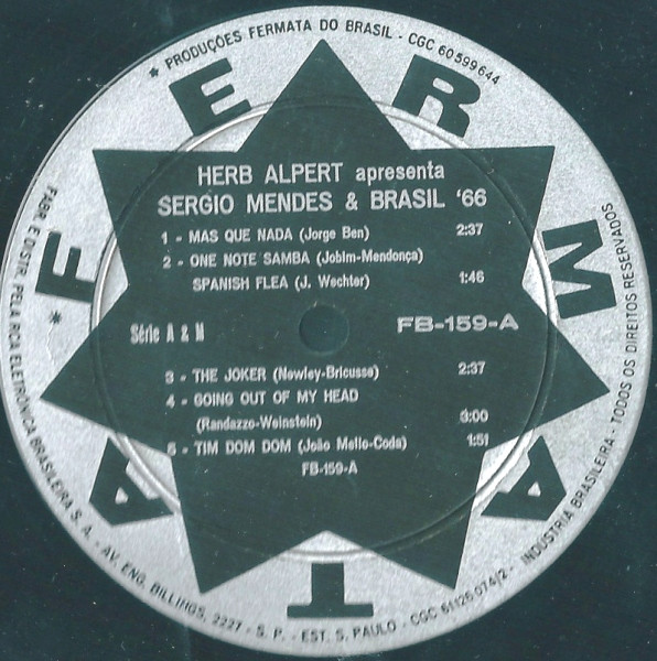 Sérgio Mendes & Brasil '66 - Herb Alpert Apresenta Sergio Mendes & Brasil '66 | Fermata (FB - 159) - 3