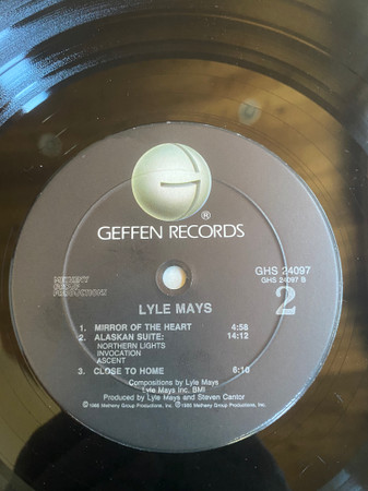 Lyle Mays - Lyle Mays | Geffen Records (GHS 24097) - 4