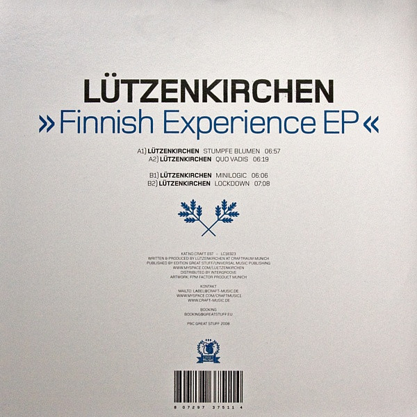 Tobias Lützenkirchen - Finnish Experience EP | Craft Music (CRAFT 037)