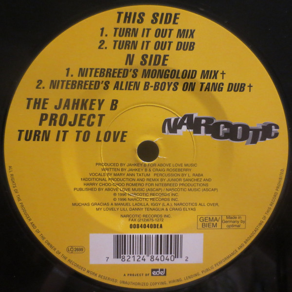 Jahkey B - Turn It To Love | Narcotic (0084040DEA) - 3