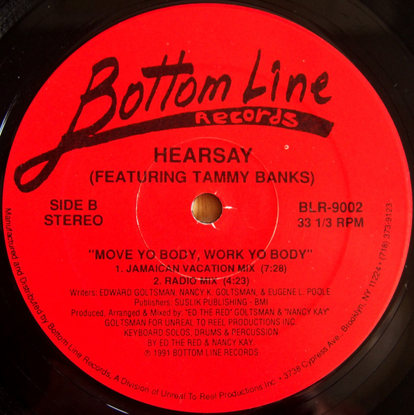 Hearsay Featuring Tammy Banks - Move Yo Body, Work Yo Body | Bottom Line Records (BLR-9002) - 2 Hearsay Featuring Tammy Banks - Move Yo Body, Work Yo Body | Bottom Line Records (BLR-9002) - 2
