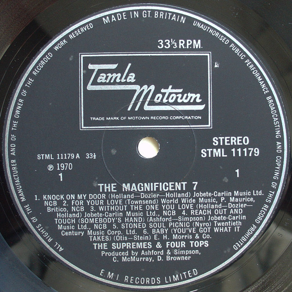 The Supremes & Four Tops - The Magnificent 7 | Tamla Motown (STML 11179) - 2