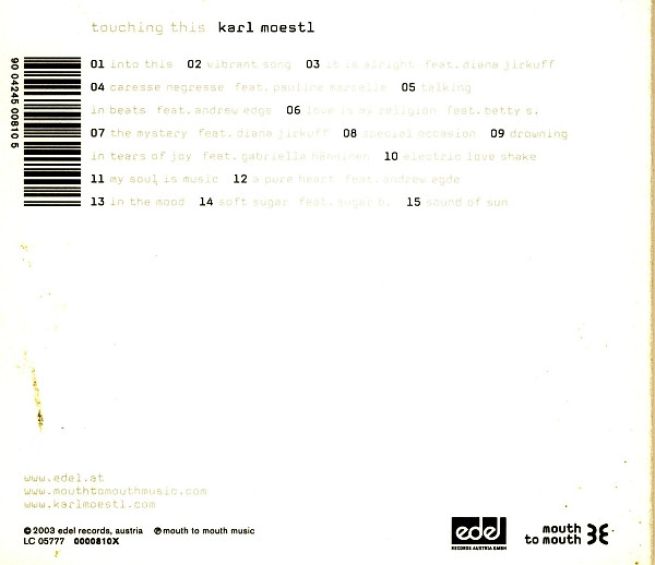 Karl Möstl - Touching This | Edel (0000810X) - 2 Karl Möstl - Touching This | Edel (0000810X) - 2