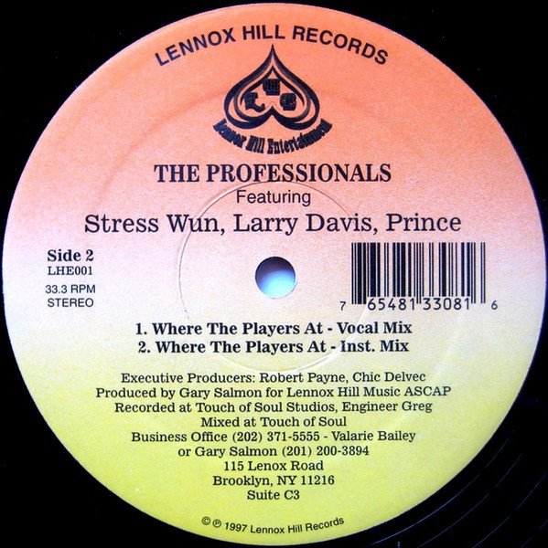 The Professionals - Sit Back Relax | Lennox Hill Records (LHE001) - 2 The Professionals - Sit Back Relax | Lennox Hill Records (LHE001) - 2
