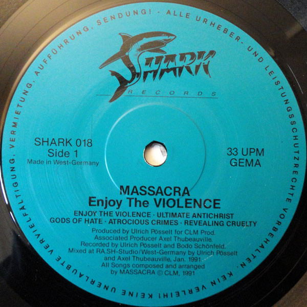 Massacra - Enjoy The Violence | Shark Records (SHARK 018) - 3