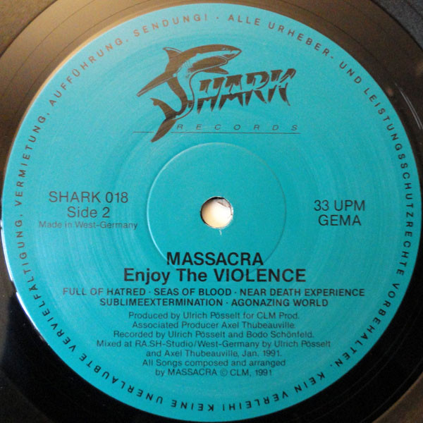 Massacra - Enjoy The Violence | Shark Records (SHARK 018) - 4
