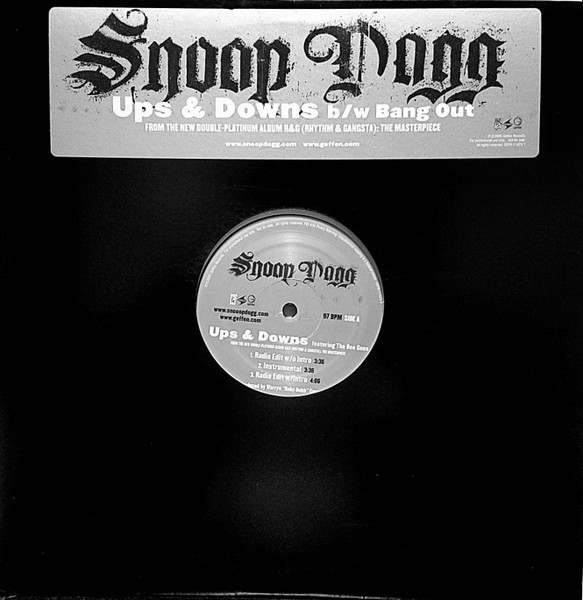 Snoop Dogg - Ups & Downs / Bang Out | Geffen Records (GEFR 11423-1)
