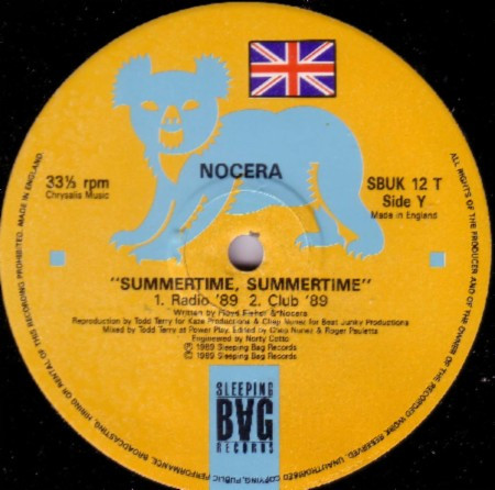 Nocera - Summertime, Summertime '89 | Sleeping Bag Records (SBUK 12T) - main Nocera - Summertime, Summertime '89 | Sleeping Bag Records (SBUK 12T) - main