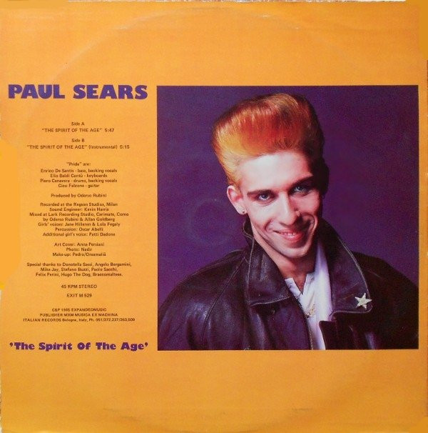 Paul Sears - The Spirit Of The Age | Italian Records (EXIT M 529) - 2