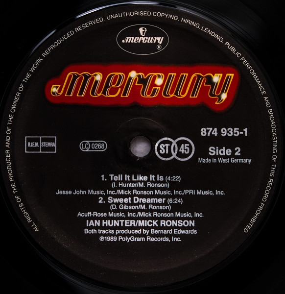 Ian Hunter / Mick Ronson - American Music | Mercury (874 935-1) - 3 Ian Hunter / Mick Ronson - American Music | Mercury (874 935-1) - 3