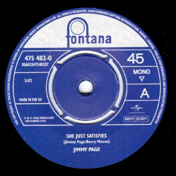 Jimmy Page - She Just Satisfies | Fontana (475 482-0) - 3