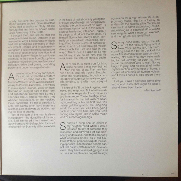 Sonny Rollins - Sonny Rollins | Prestige (PR 24004) - 3 Sonny Rollins - Sonny Rollins | Prestige (PR 24004) - 3