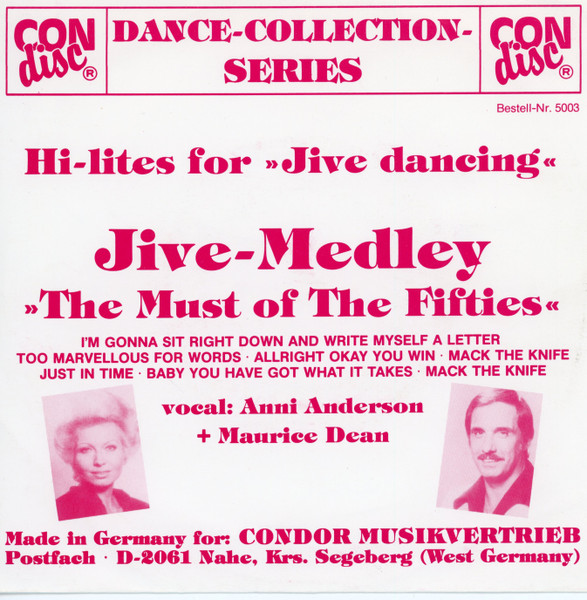 Anni Anderson & Maurice Dean - Jive Medley | CONdisc (5003)