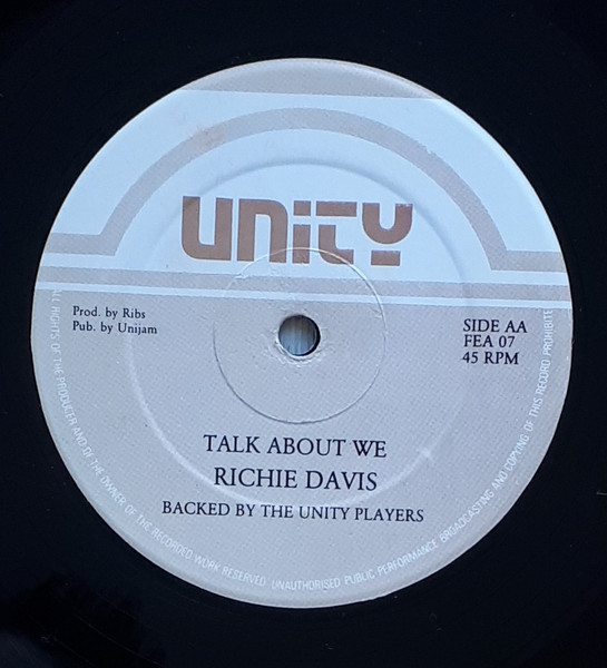 Johnny P / Richie Davis - Rude Boy / Talk About We | Unity Sounds (FEA 07) - 2 Johnny P / Richie Davis - Rude Boy / Talk About We | Unity Sounds (FEA 07) - 2