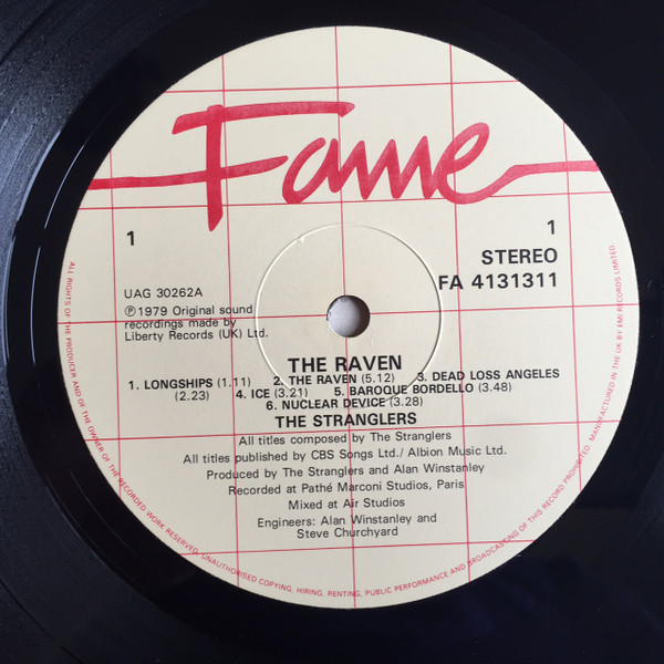 The Stranglers - The Raven | Fame (FA 41 3131 1) - 3