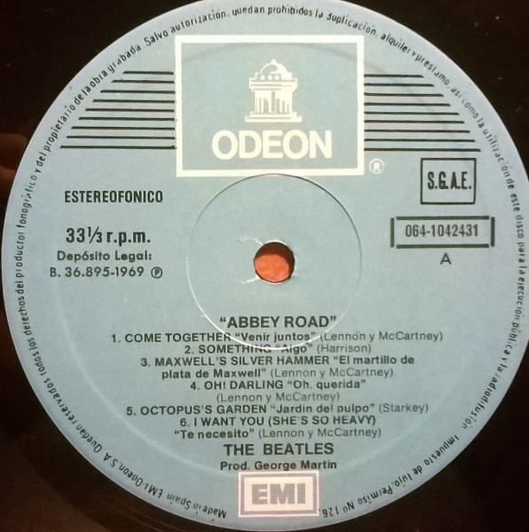 The Beatles - Abbey Road | Odeon (064-1042431) - 3