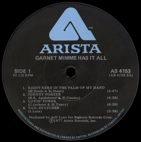 Garnet Mimms - Has It All | Arista (AB 4153) - 3 Garnet Mimms - Has It All | Arista (AB 4153) - 3