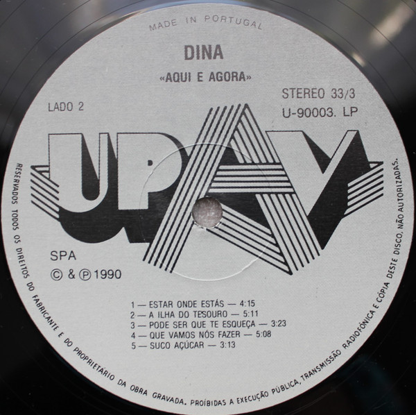 Dina - Aqui E Agora | UPAV (U-90003.LP) - 4