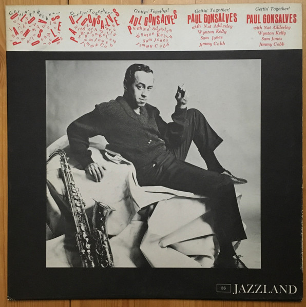 Paul Gonsalves - Gettin' Together | Jazzland (JLP 36) Paul Gonsalves - Gettin' Together | Jazzland (JLP 36)