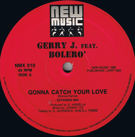 Gerry J Feat. Bolero - Gonna Catch Your Love | New Music International (NMX 910) - main