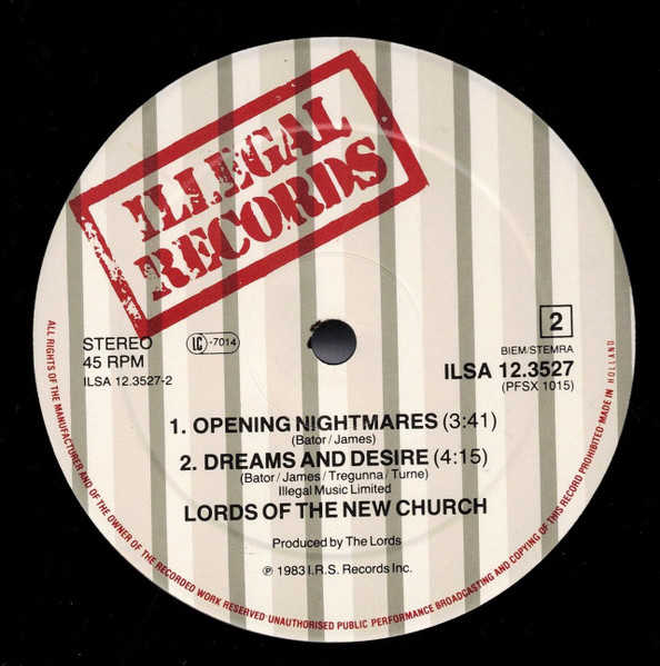 Lords Of The New Church - Live For Today | I.R.S. Records (A.12.3527) - 4 Lords Of The New Church - Live For Today | I.R.S. Records (A.12.3527) - 4