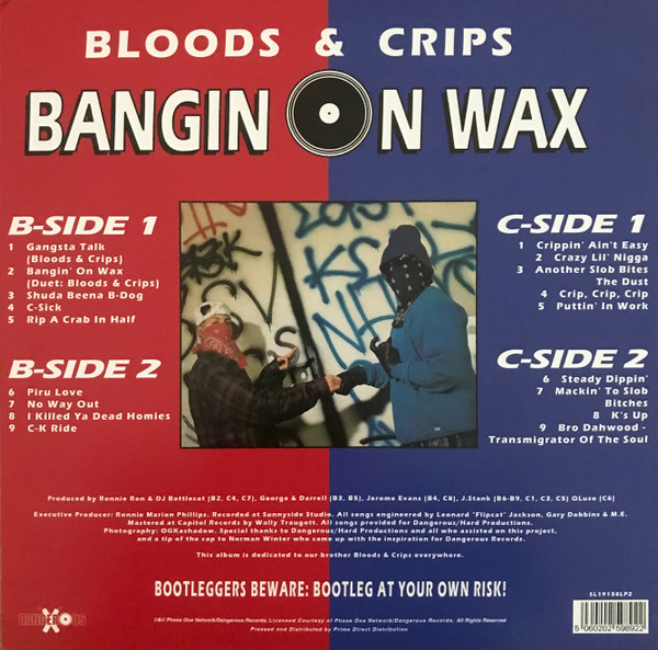 Bloods & Crips - Bangin On Wax | Dangerous Records (SL19138LP2) - 2 Bloods & Crips - Bangin On Wax | Dangerous Records (SL19138LP2) - 2