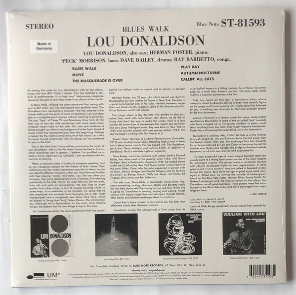 Lou Donaldson - Blues Walk | Blue Note (4535208) - 2